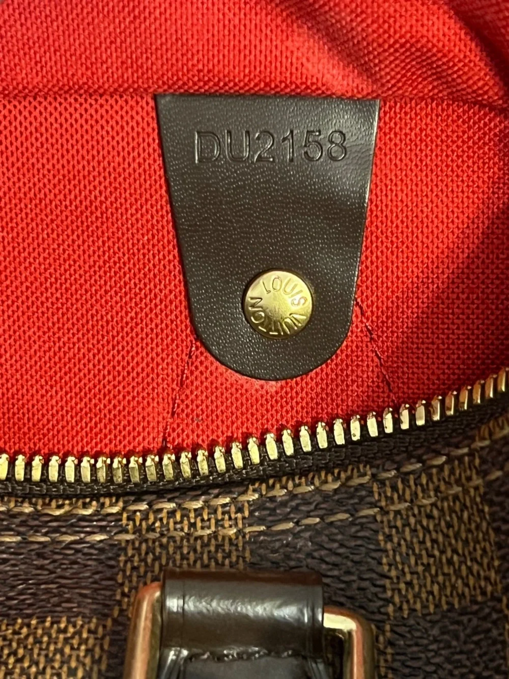 Authentic Louis Vuitton Speedy Bandoulière 30 Damier Ebene N41367 Handbag